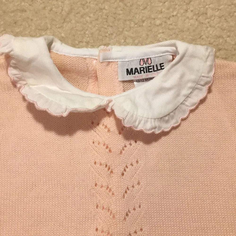 EUC marielle wool knit baby one piece